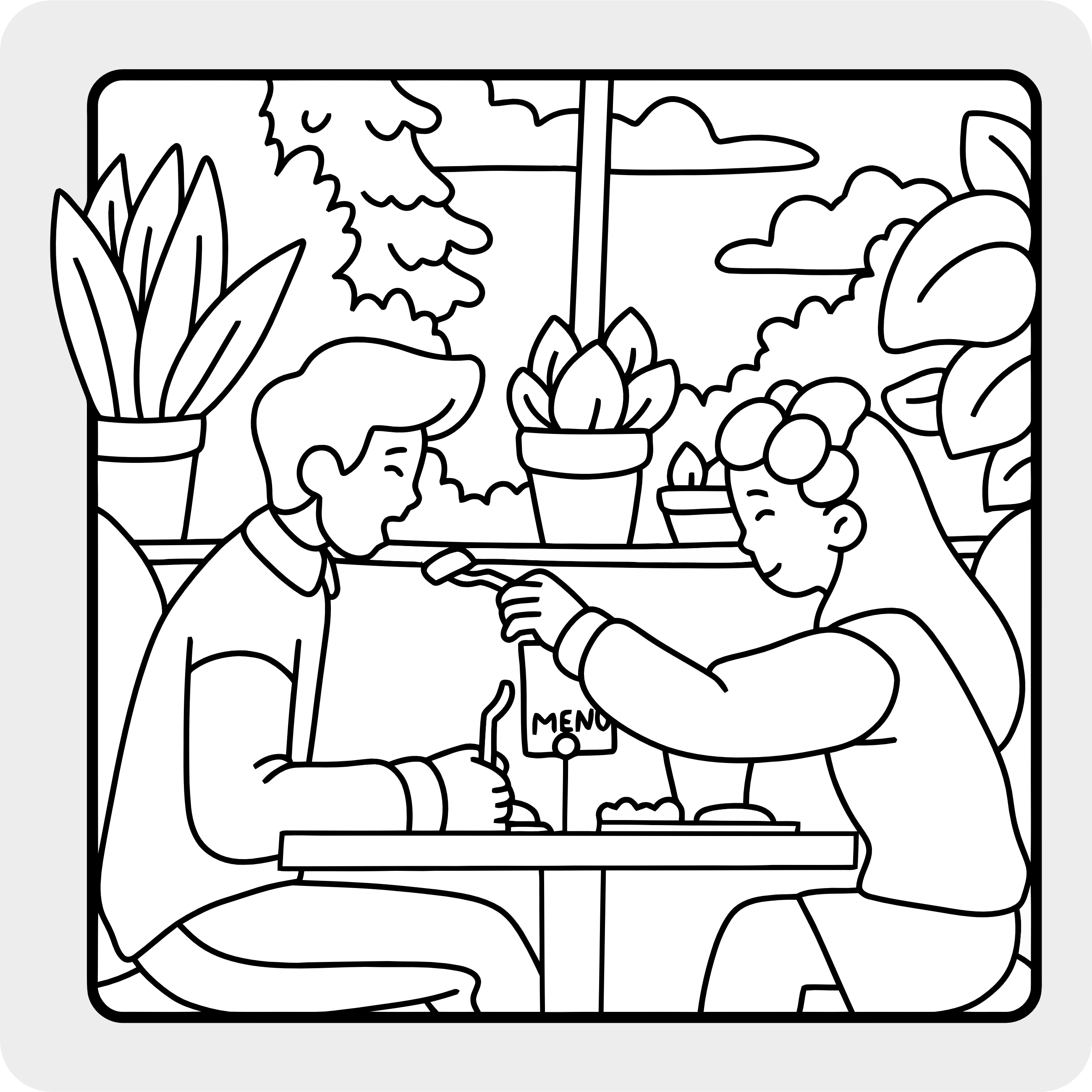 Cozy Evening at the Café